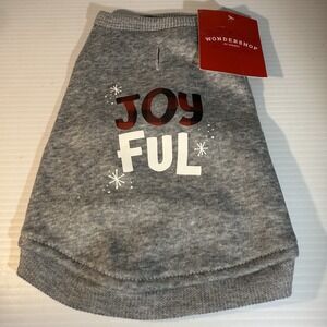 New Target Wondershop JOYFUL Holiday Christmas Pet Sweatshirt Dog Cat Size XS